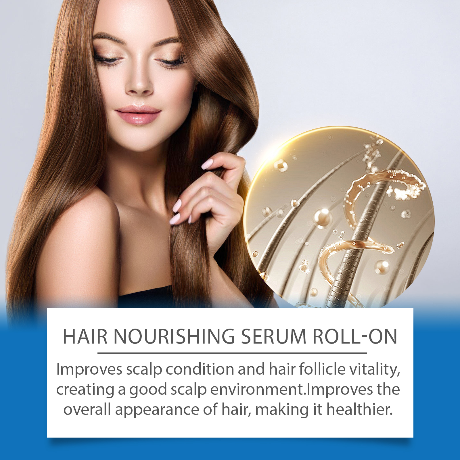 Hoegoa Hair Roll-On Essence Moisturizes and hydrates the hair follicles to nourish the scalp