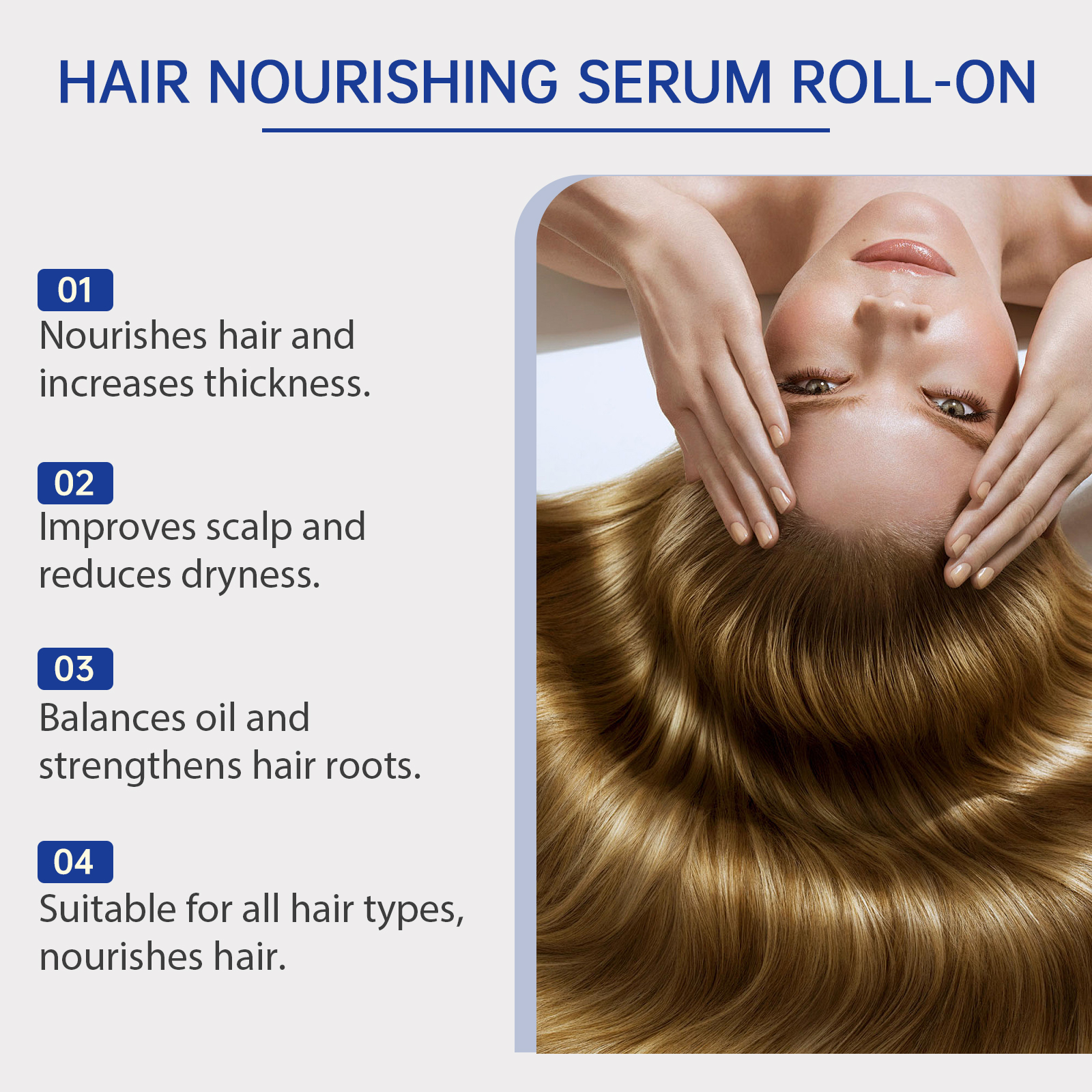 Hoegoa Hair Roll-On Essence Moisturizes and hydrates the hair follicles to nourish the scalp