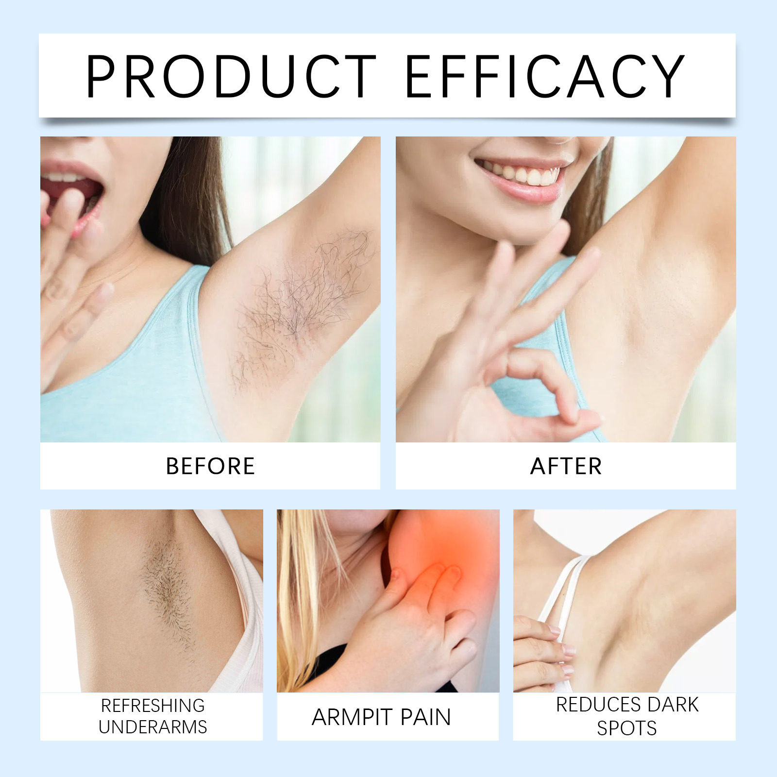 Jaysuing Underarm After Shave Soothing Roller Gentle cleansing armpits moisturizing soothing skin essence