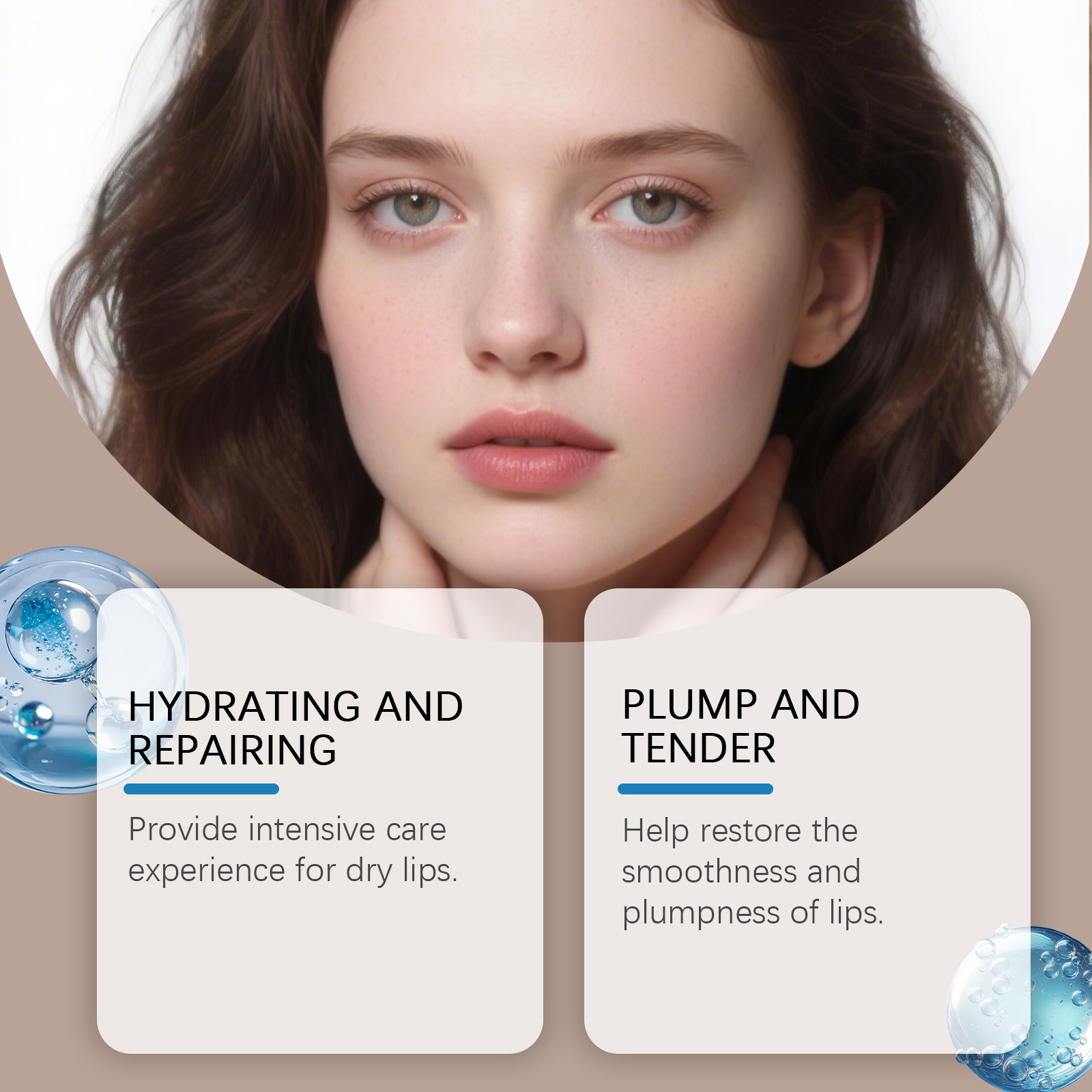 Viareline Moisturizing Lip Balm Deeply moisturizing, rich and nourishing lips, moisturizing and soft care lip balm