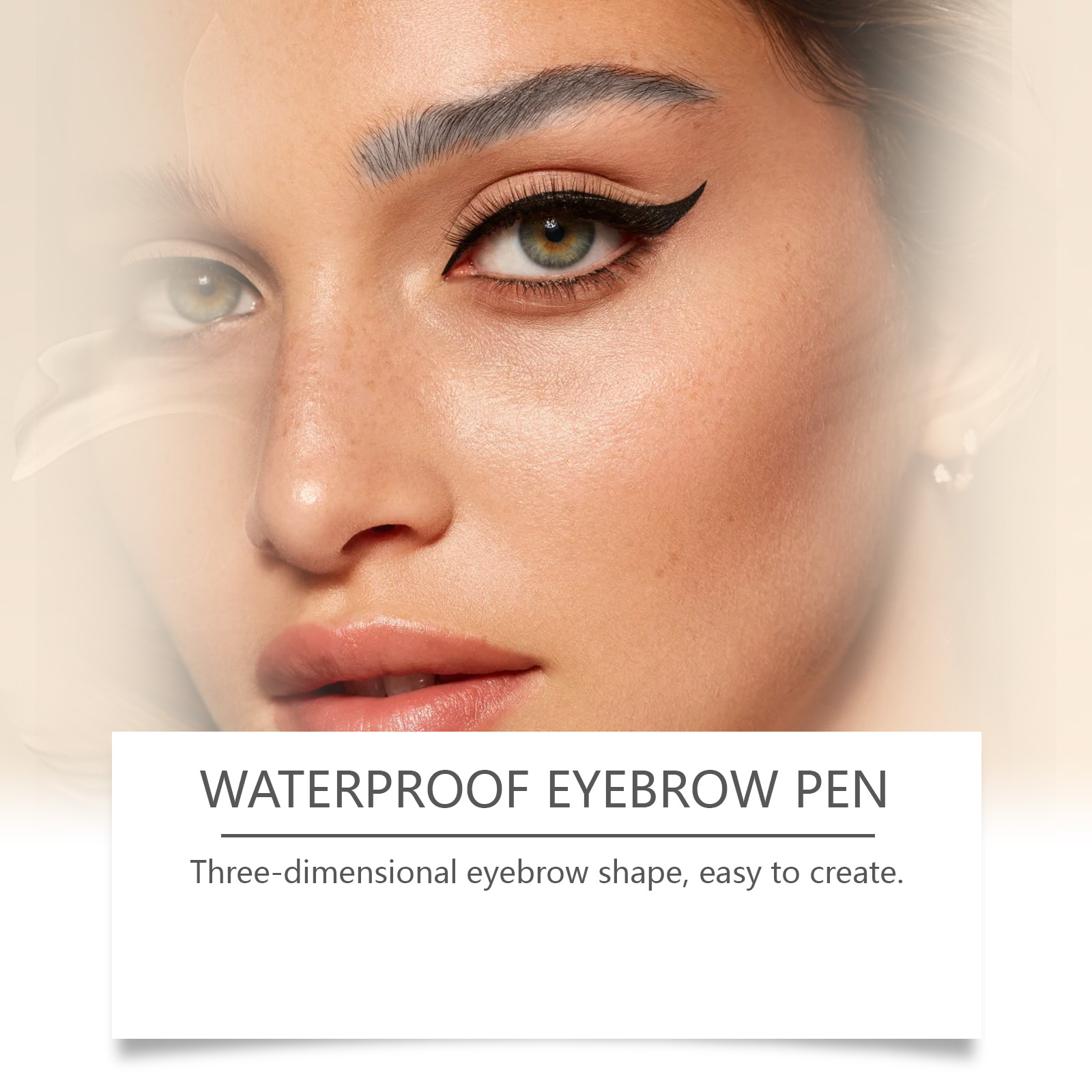 Zephoco four-pronged waterproof eyebrow pencil series, daily travel, no makeup, natural hair flow, ultra-fine brush stroke eyebrow pencil