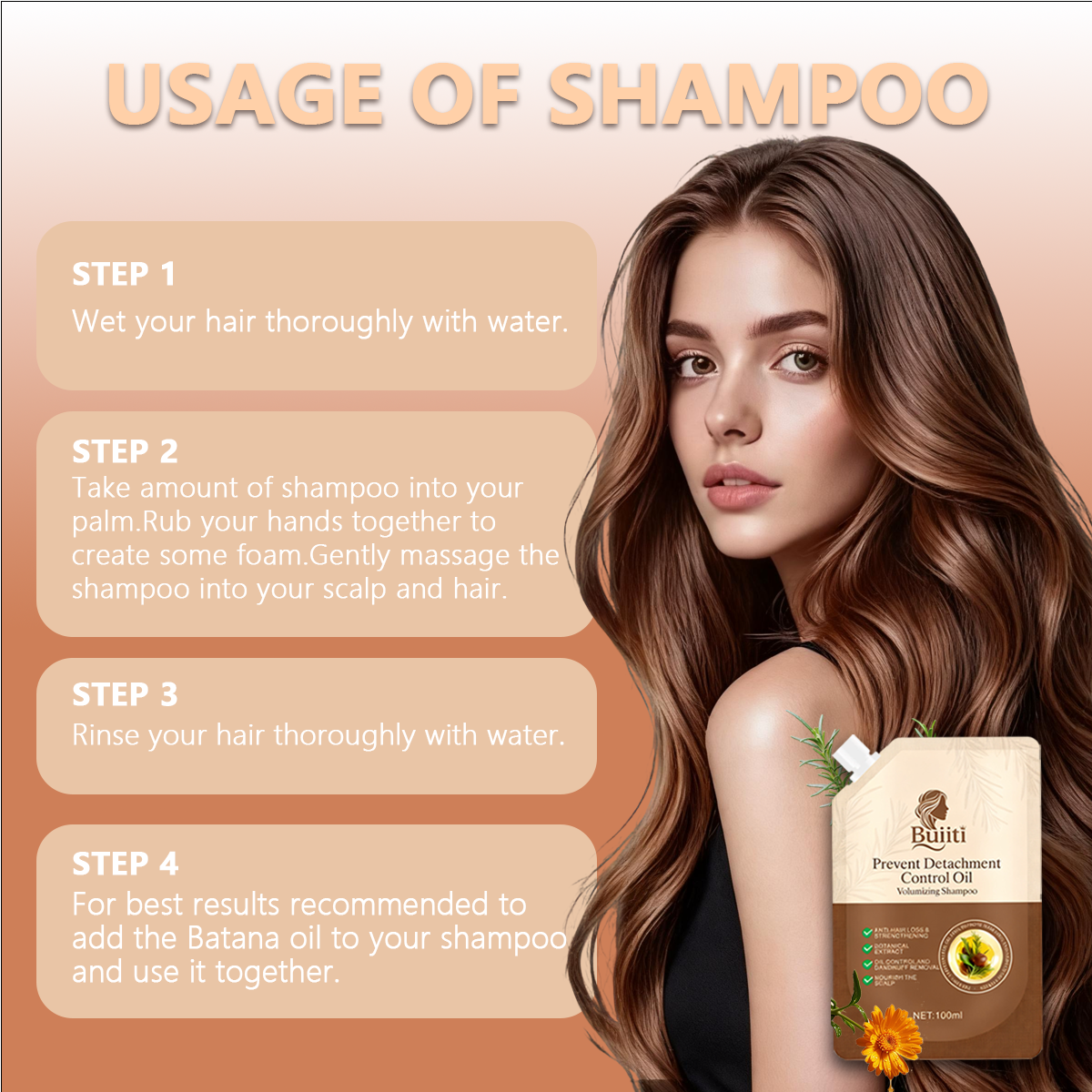 Battana Rosemary Hair Growth and Oil Control Shampoo