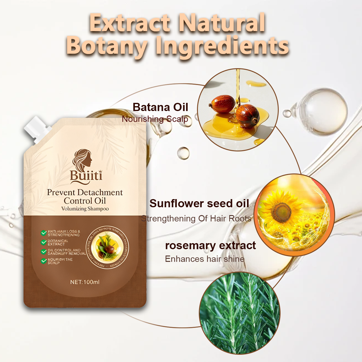 Battana Rosemary Hair Growth and Oil Control Shampoo