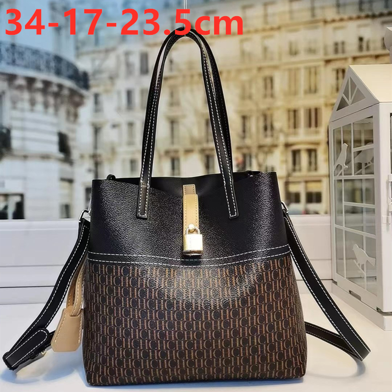 Women Brown Large Leather Tote Medium Shoulder Shopping Bag Handbags