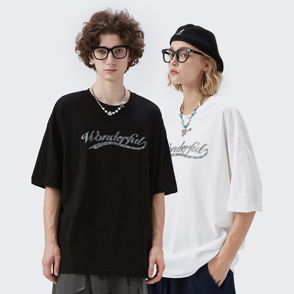 Summer Men Women Short Sleeve T-shirt Tee Pullover Tops Unisex Sweatshirt