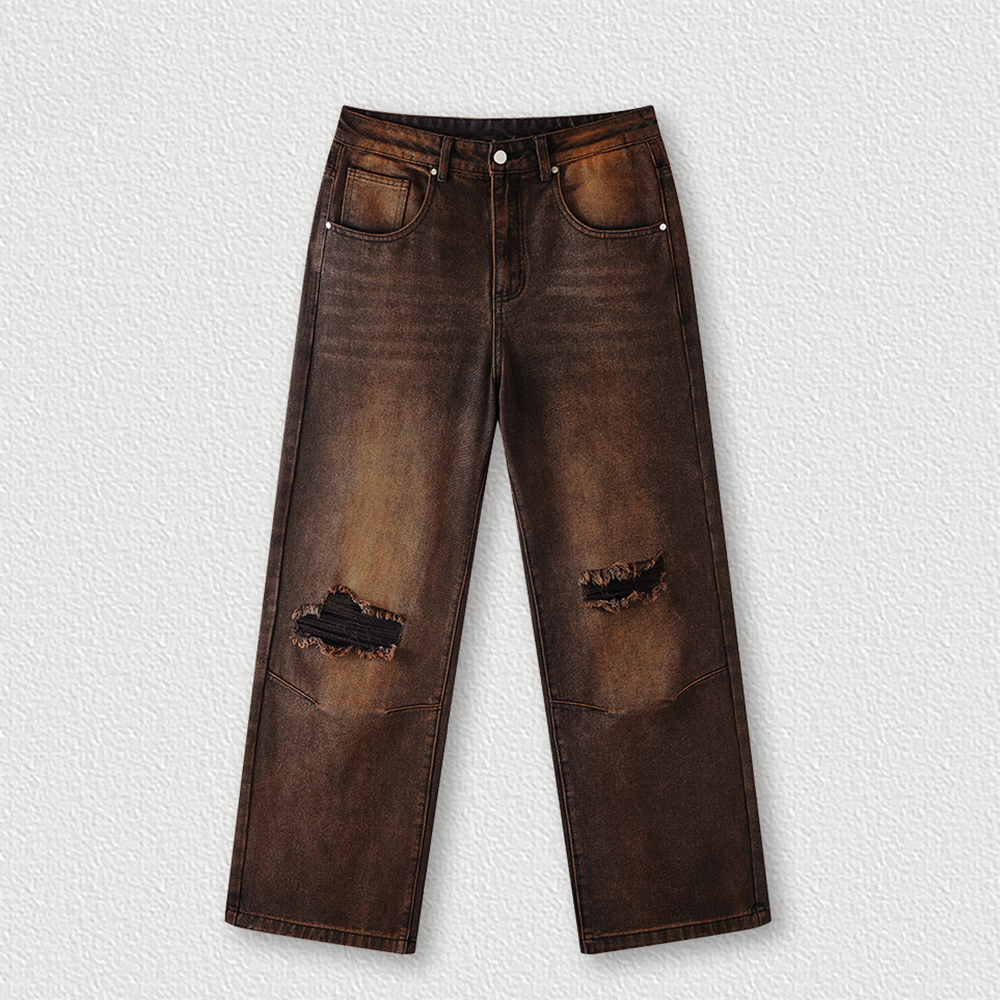 Men Classic Jeans Trousers Suit Pant Bottoms Joggers Clothes Women