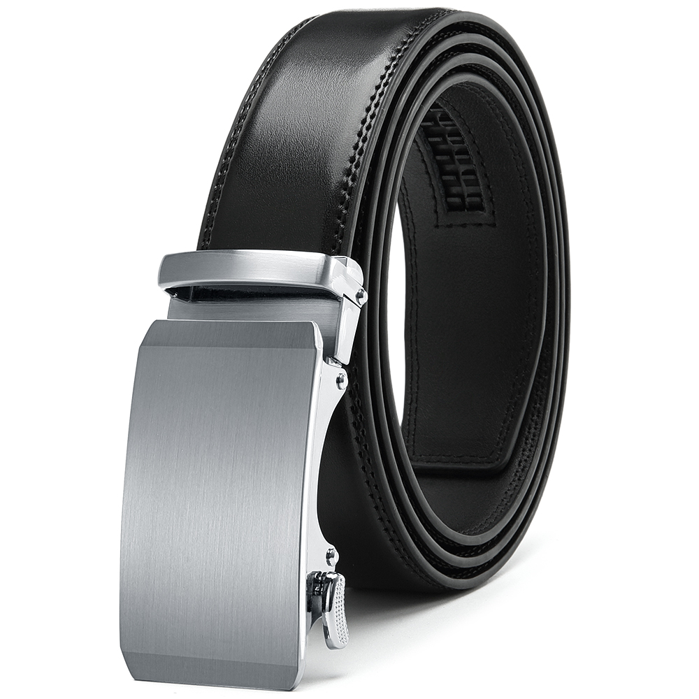 Women Men Belt 3.5cm Cowhide Leather Buckle Belt Unisex Waistband Waist Strap