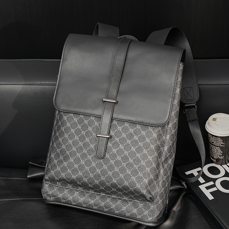 Men Women Backpack Leather Outdoor Sports School Bag Travel Laptop Bag