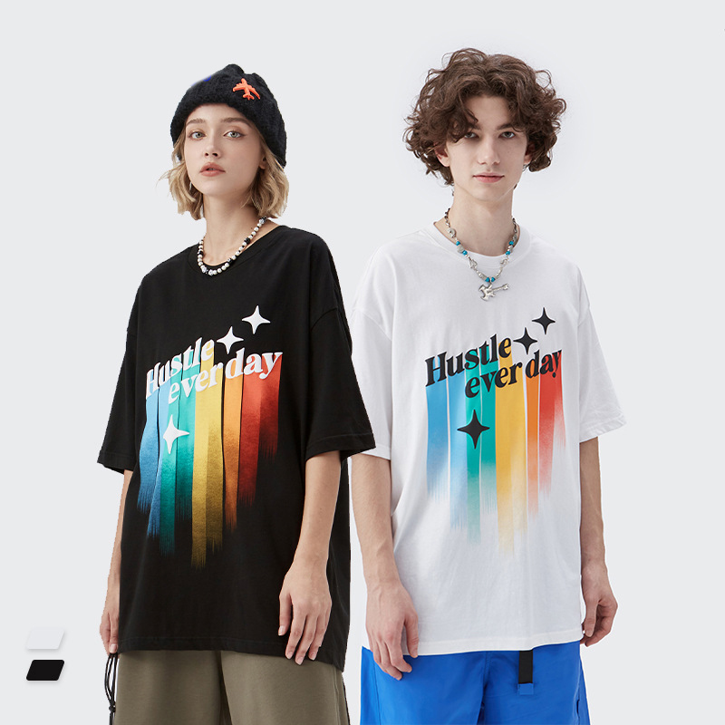 Summer Men Women Short Sleeve T-shirt Tee Pullover Tops Unisex Sweatshirt