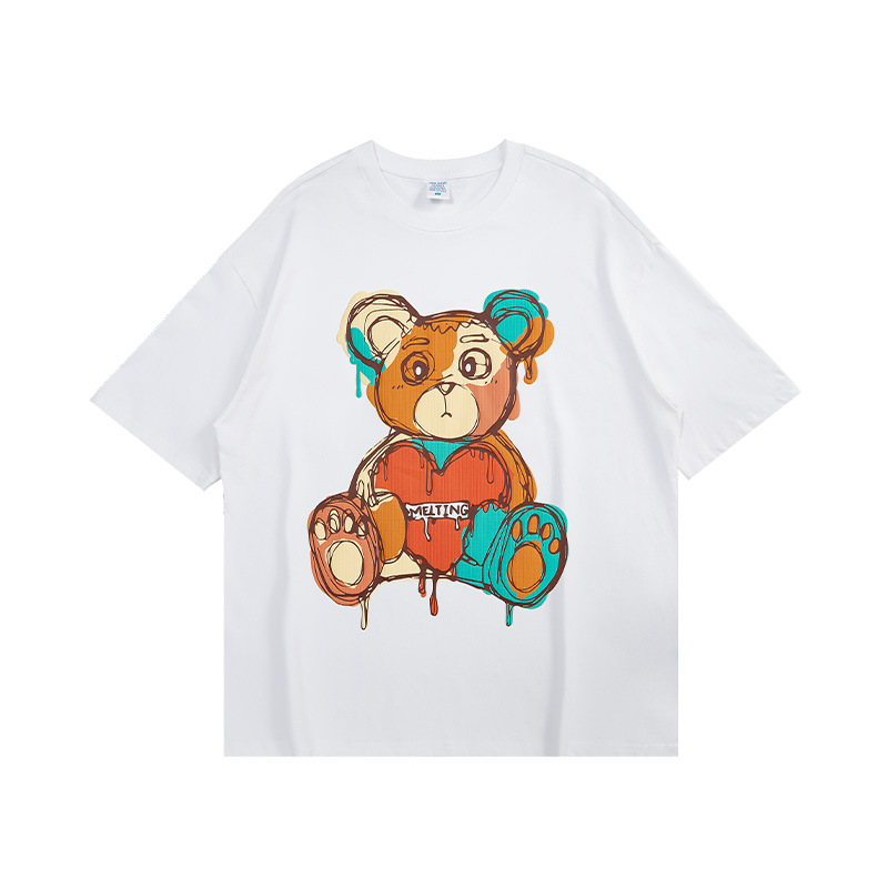 Summer Men Women Short Sleeve T-shirt Tee Pullover Tops Unisex Sweatshirt