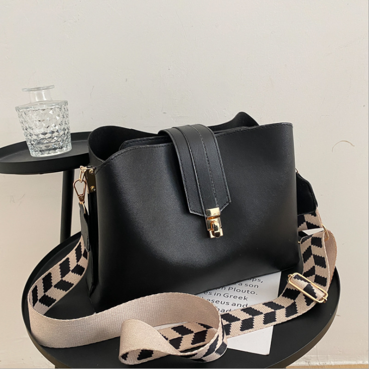 Vintage Simple Small PU Leather Bucket Crossbody Bags