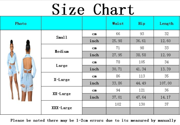 Fashionable High Waist Stretch Denim Shorts