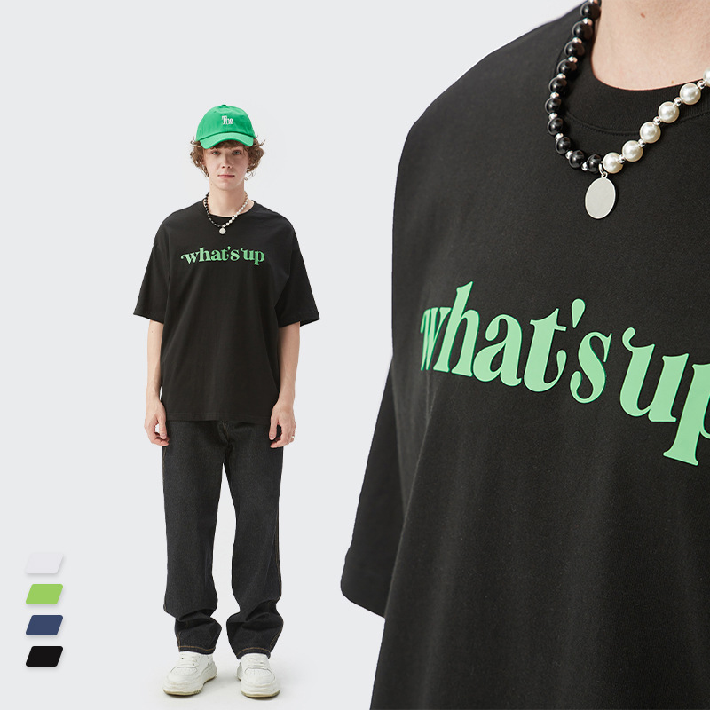 Summer Men Women Short Sleeve T-shirt Tee Pullover Tops Unisex Sweatshirt scrawl t-shirts