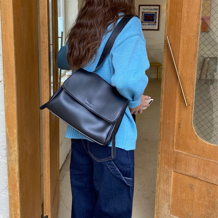 Womens Bag Simple shoulder bag large capacity commuter Tote casual all-match messenger