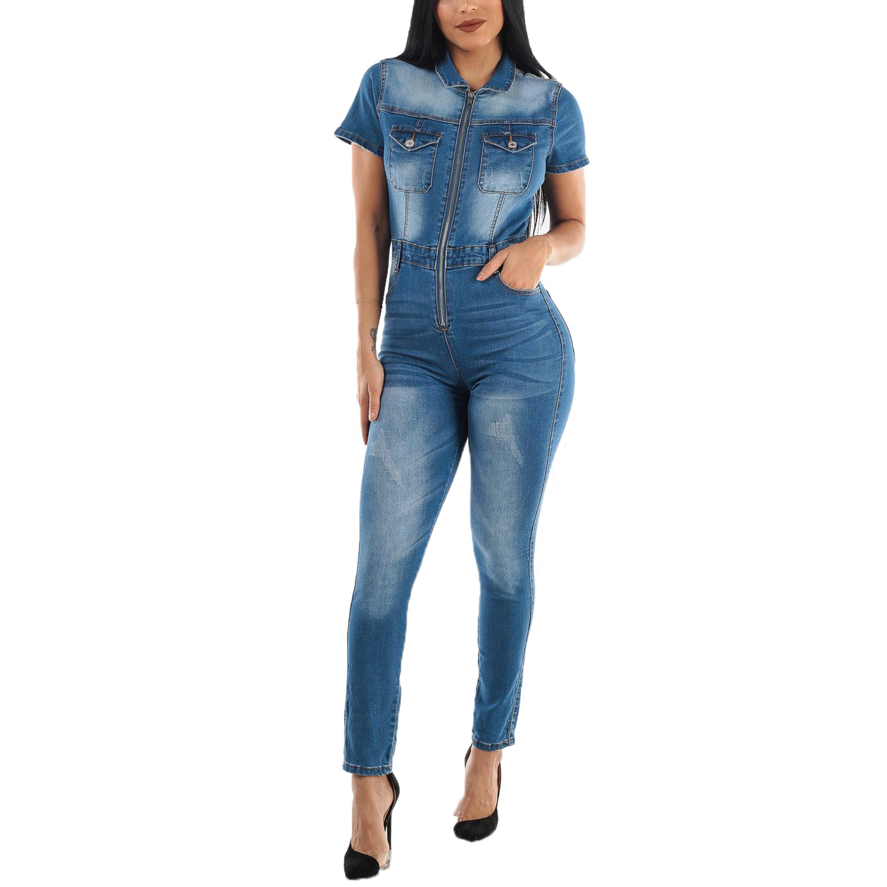 Fashion slim casual waist Jumpsuit