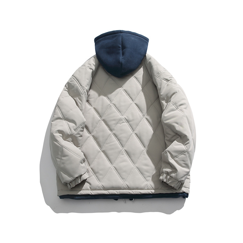 Women Men Down Jacket Hooded Coat Warm Winter Windproof Casual Parkas