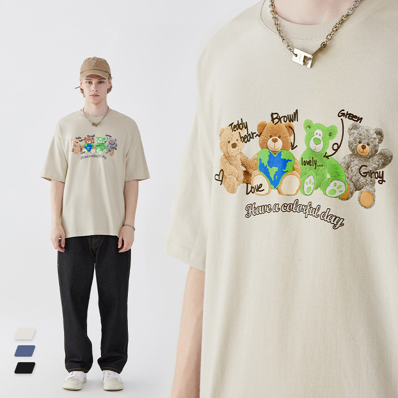 Summer Men Women Short Sleeve T-shirt Tee Pullover Tops Unisex Sweatshirt