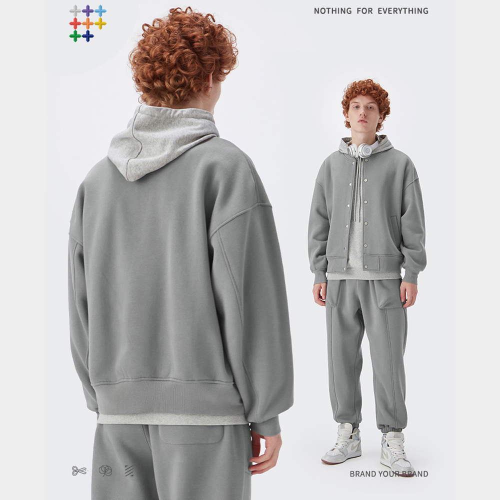 Women Men Two Piece Tracksuit Suit Hoodie Hooded Sweatshirt Pant Set Sweatwear