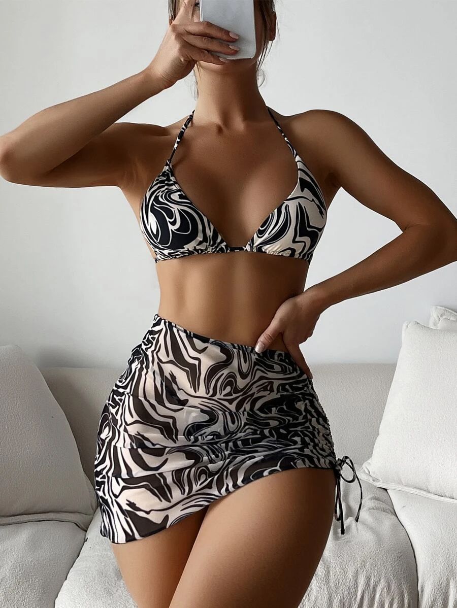 Women Two Piece Bikini Set Sport Bra Swimsuit Beach Thong Swimwear Bathing Suit