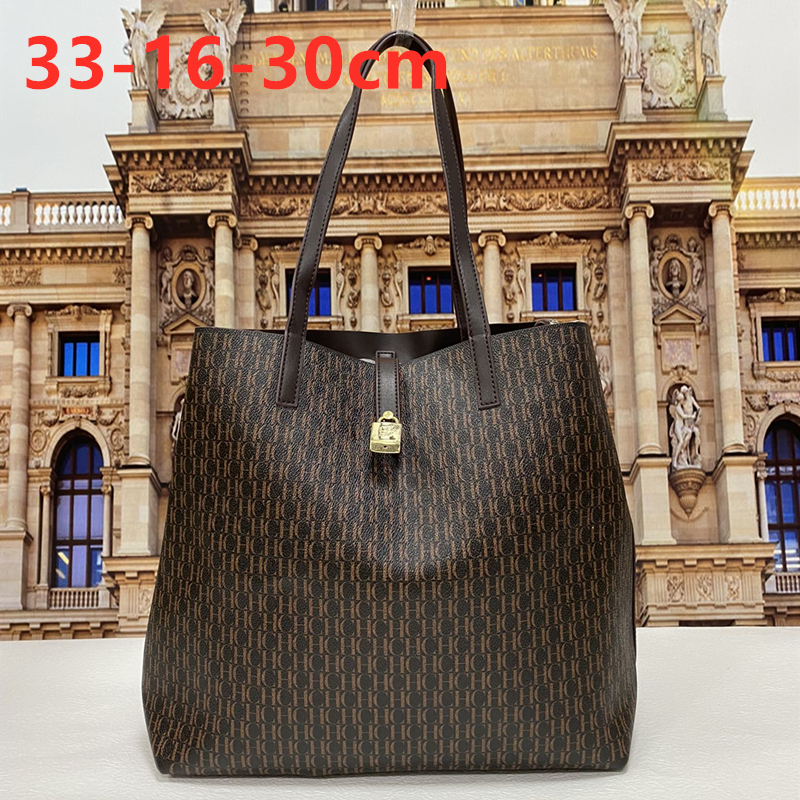 Women Brown Large Leather Tote Medium Shoulder Shopping Bag Handbags