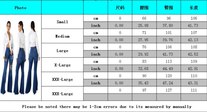 Fashion ripped jeans