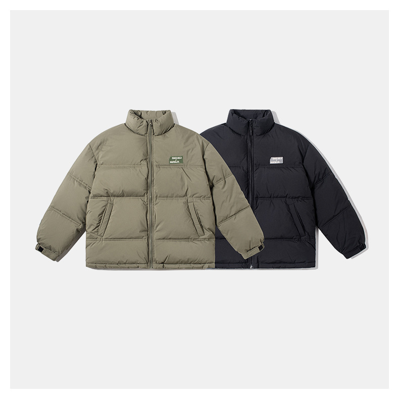 Women Men Down Jacket Hooded Coat Warm Winter Windproof Casual Parkas