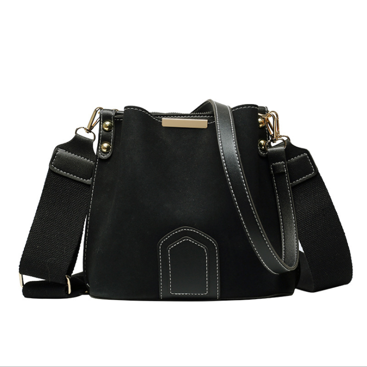 Vintage Scrub Leather Bucket Bags