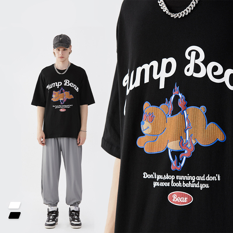 Summer Men Women Short Sleeve T-shirt Tee Pullover Tops Unisex Sweatshirt