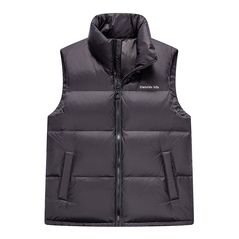 Women Men Down Vest Sleeveless Waistcoat Jacket Coat Winter Casual Parkas