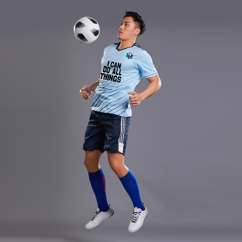 Men Boy Football Jersey Uniform Soccer Training Set Clothes Shirt Club Team Women