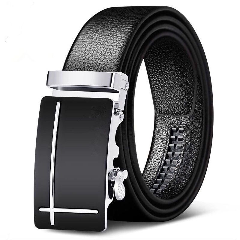 Women Men Belt 3.8 cm Cowhide Leather Buckle Belt Unisex Waistband Waist Strap