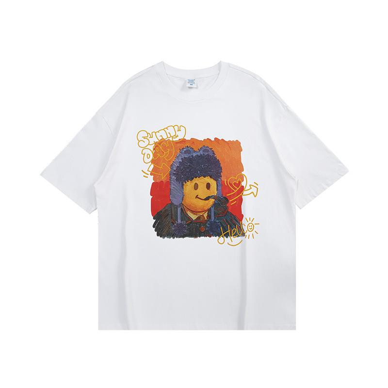 Summer Men Women Short Sleeve T-shirt Tee Pullover Tops Unisex Sweatshirt