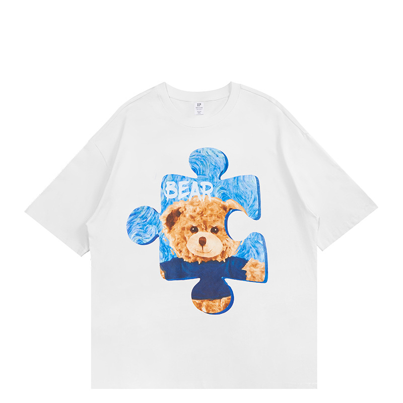 Summer Men Women Short Sleeve T-shirt Tee Pullover Tops Unisex Sweatshirt