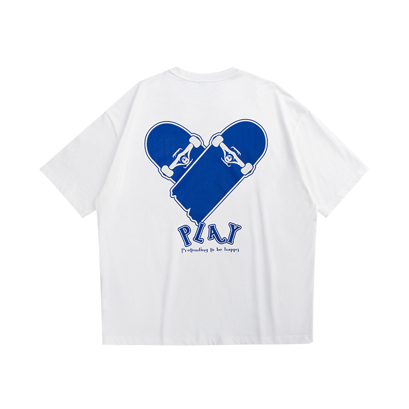 Summer Men Women Short Sleeve T-shirt Tee Pullover Tops Unisex Sweatshirt