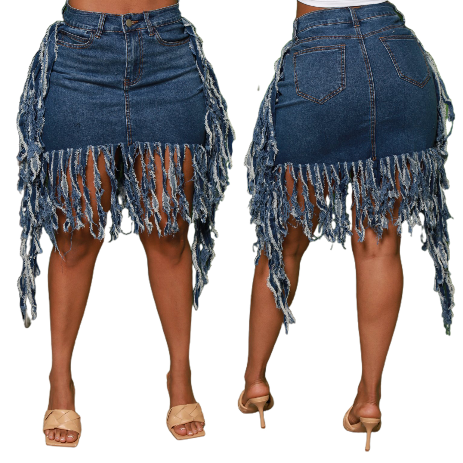 Sexy skirt denim casual skirt