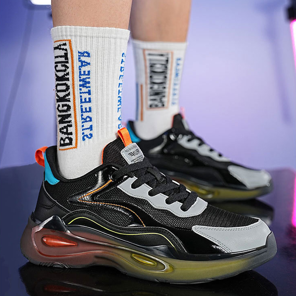 Men Women Sneakers Leather Platform Athletic Shoes Unisex