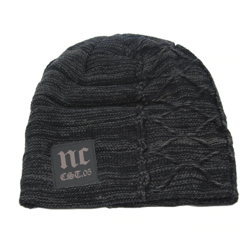 Men Women Beanie Hat Winter Wool Knitted Baggy Pull On Soft Caps