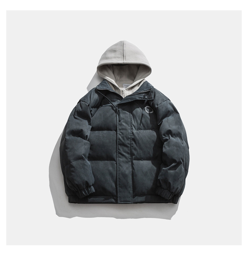 Women Men Down Jacket Hooded Coat Warm Winter Windproof Casual Parkas