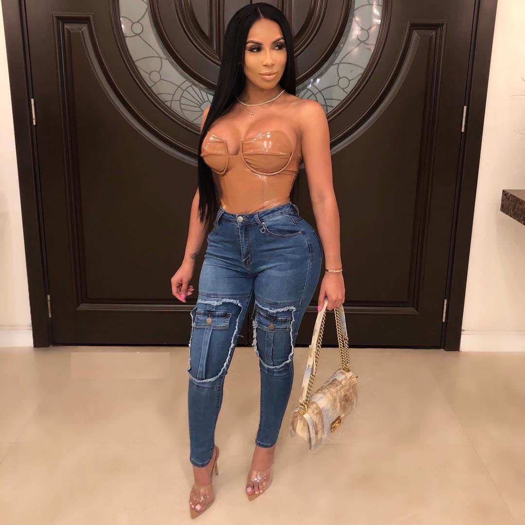 Fashion High Waist Elastic Slim Fit Pants