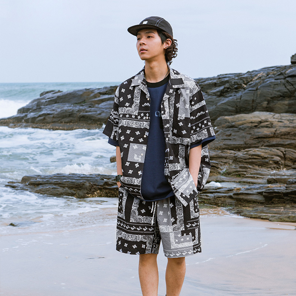 Summer Men Women Short Sleeve T-shirt Tee Tops Bottoms Pants Shorts Trunks Suit Set