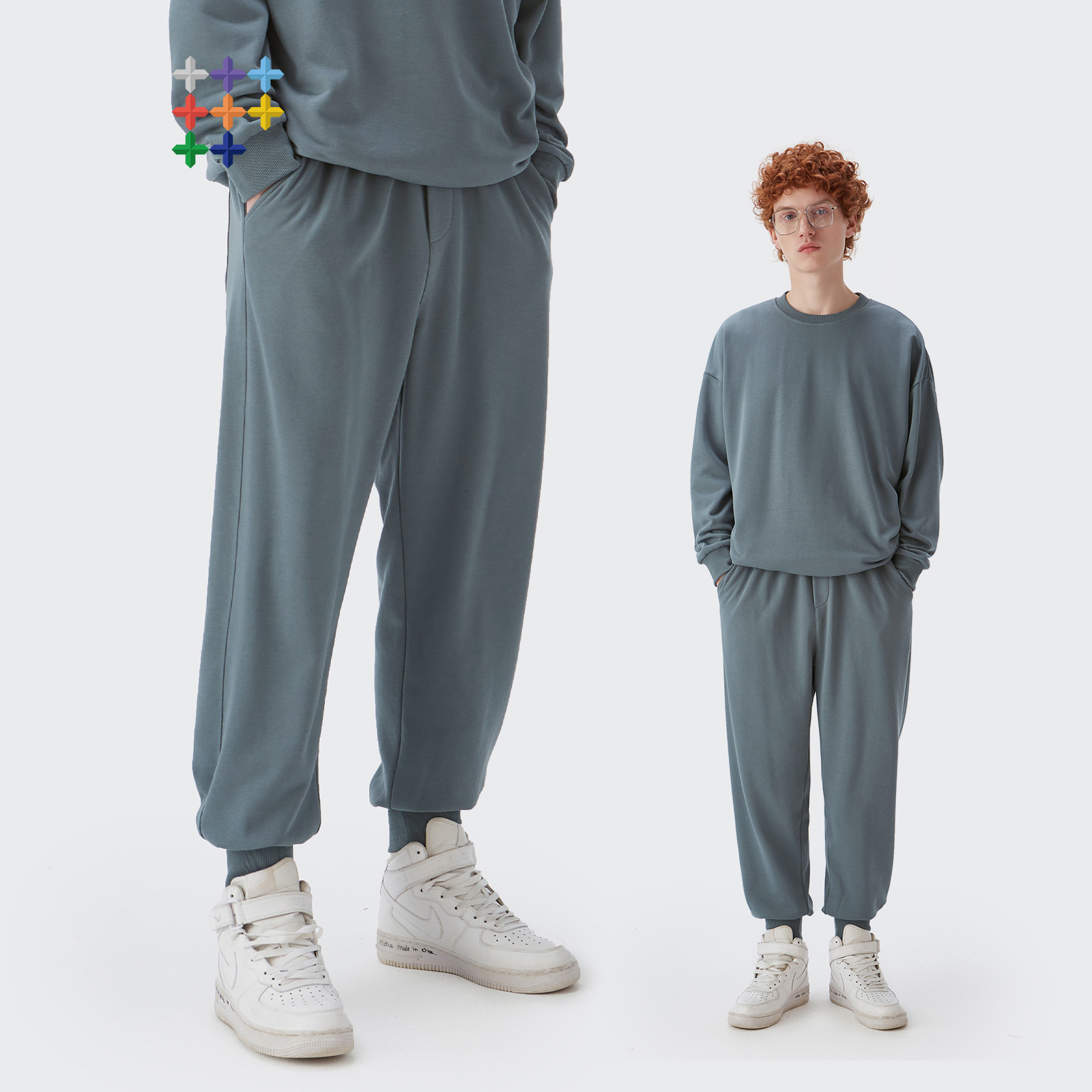 Women Men Tracksuit Gym Fitness Suit Jogging Sport Wear Pant Bottoms