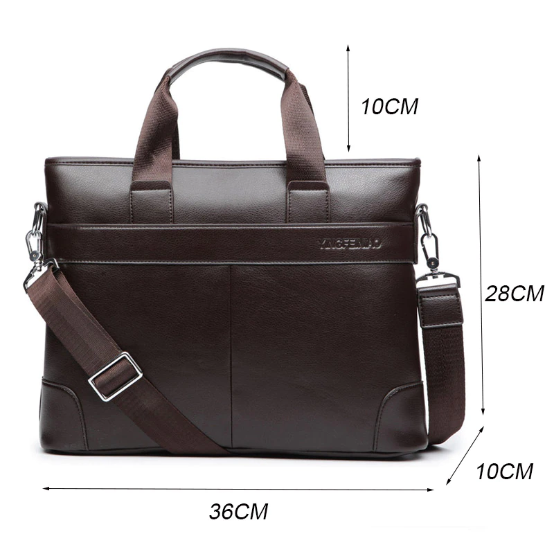 Men Messenger Shoulder Bag Leather Crossbody Sling Handbags Houlder Bag