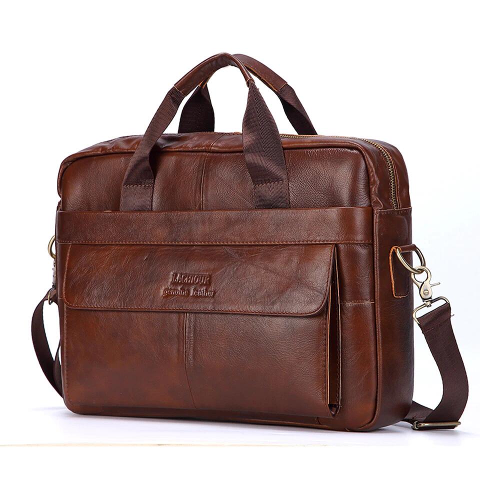 Men Messenger Shoulder Bag Leather Crossbody Sling Handbags Houlder Bag
