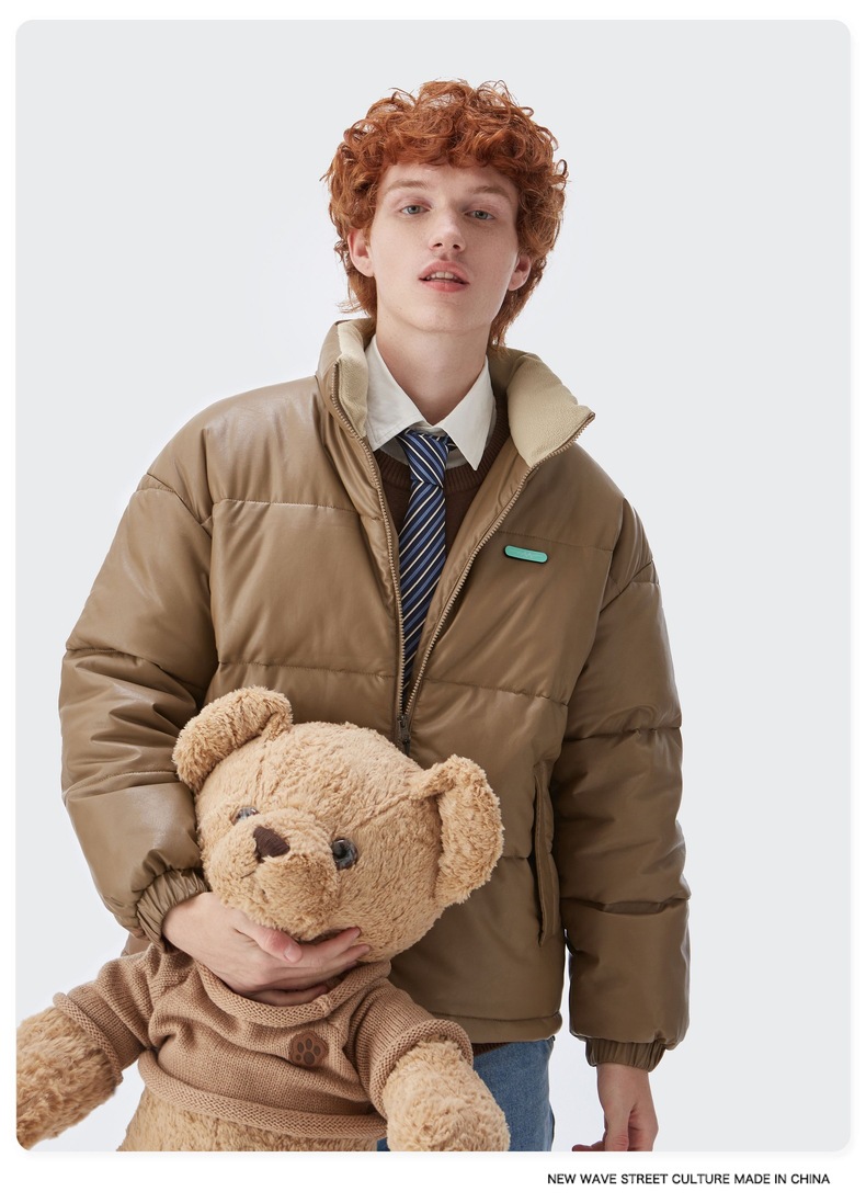 Women Men Down Jacket Hooded Coat Warm Winter Windproof Casual Parkas