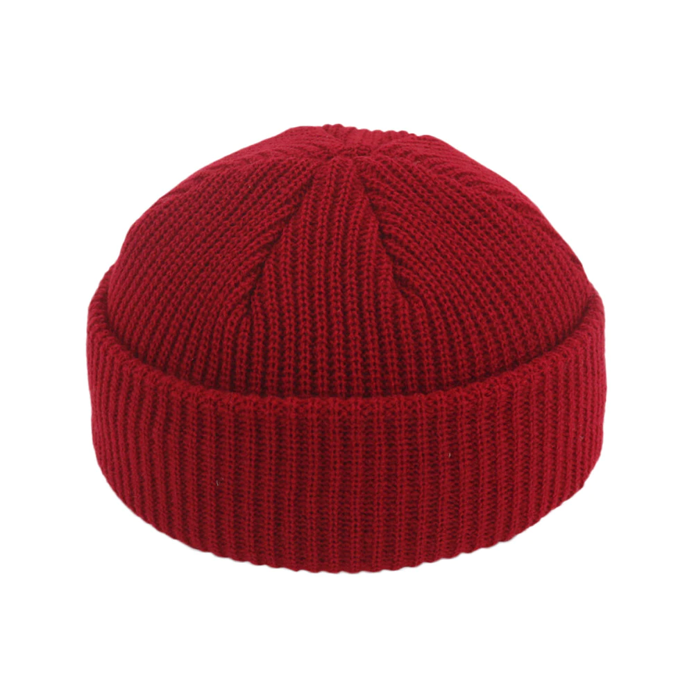 Men Women Beanie Hat Winter Wool Knitted Baggy Pull On Soft Caps