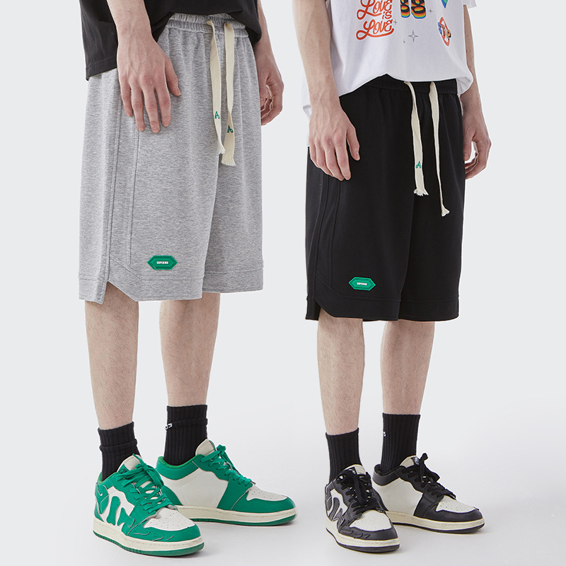 Men Boys Shorts Streetwear Bottoms Half Pants Sports Outfit Sweatsuit Trunks Women