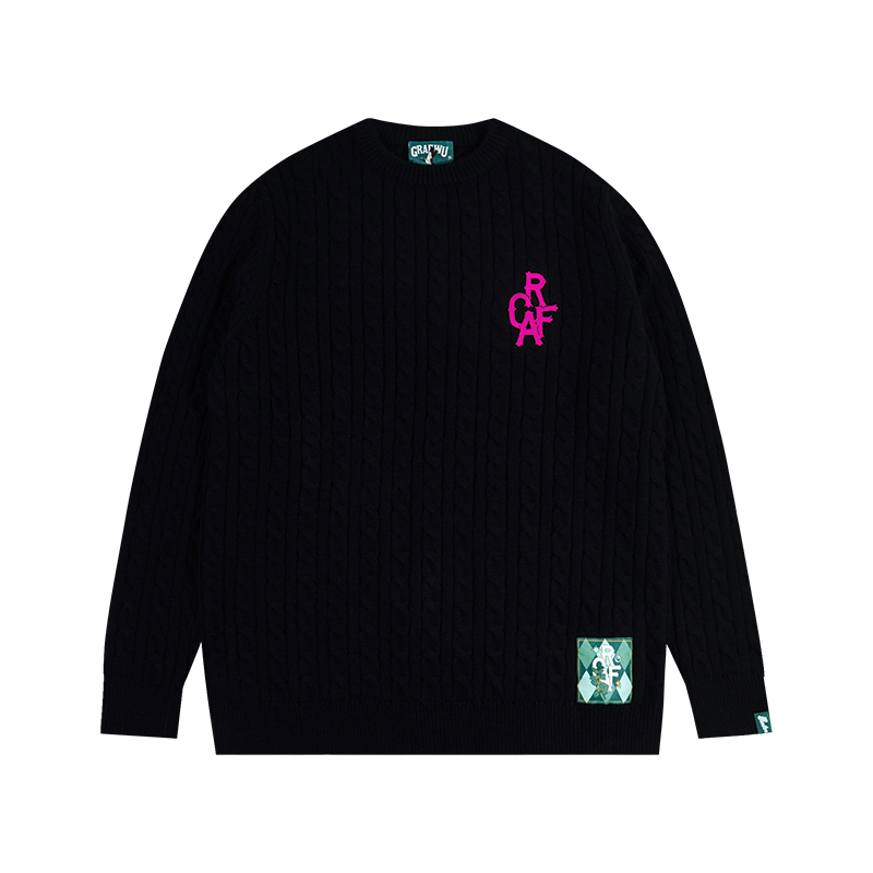 Men Women Knit Sweater Jumper Pullovers Cardigan Tops Unisex Sweatshirts