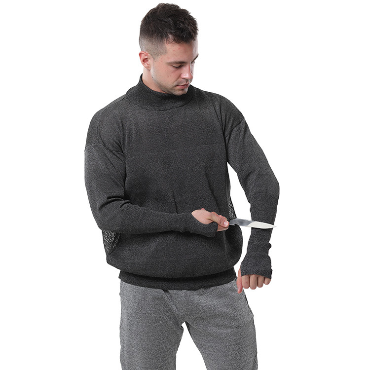 Manufacturer New Product Back Hollow Ventilation Mesh 5-Level Cut-Resistant Wear-Resistant Tear-Resistant Bite-Resistant Safety Protective Clothing with Thumb Buckle