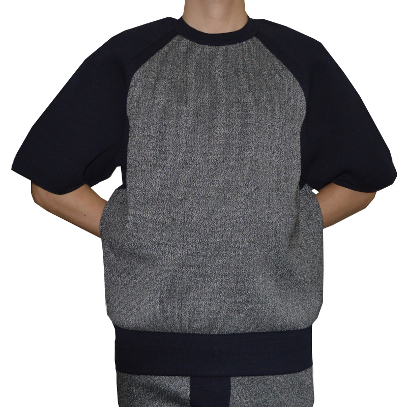 New Anti-Cut Space Cotton Spliced Short Sleeve Anti-Puncture Wear-Resistant Safety Protective Security Clothing Wholesale