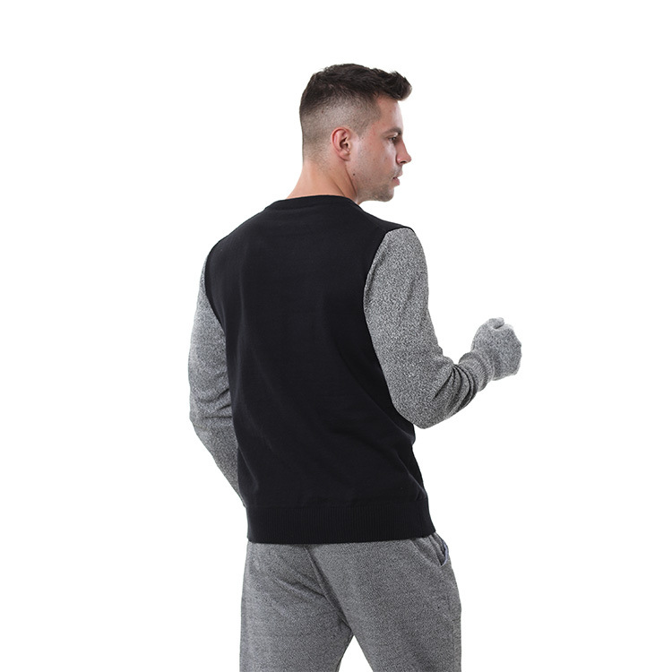 New Warm Knitted Sweater Arm Cut-Resistant Fashion Spliced Style Glass Handling Manufacturing Industry Safety Protective Clothing